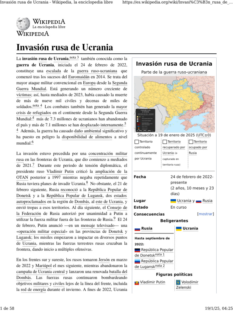 Invasión rusa de Ucrania 2022: Resumen | PDF | Gobierno | Relaciones ...