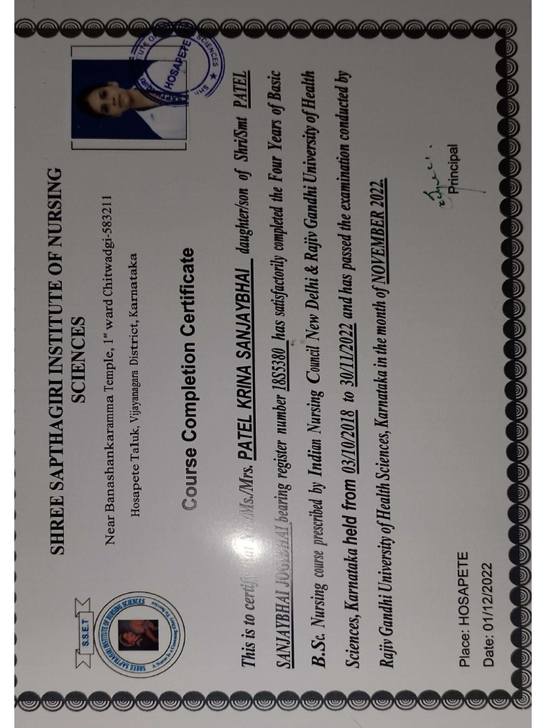 Degree Certificate | PDF