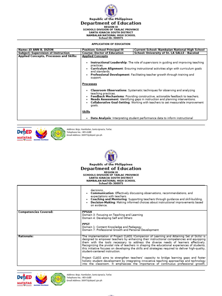Application of Education | PDF | Teachers | Mentorship