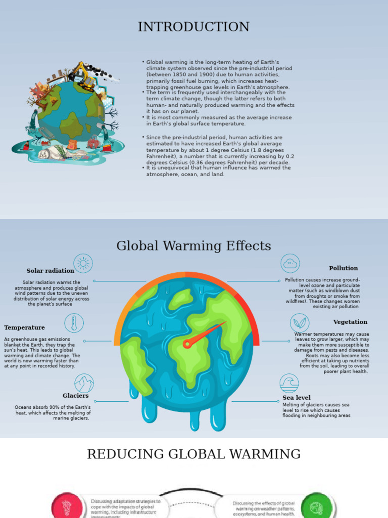 Global Warming Pdf Climate Change Earth