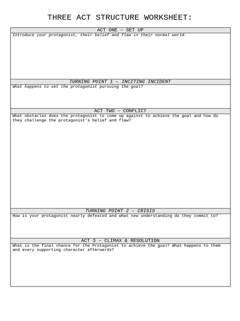 Ms word three act structure docx pdf