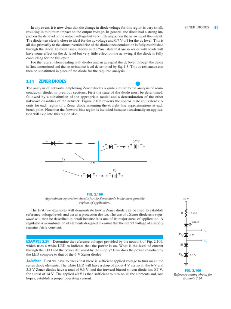 Applications of Zener Diodes | PDF | Diode | Electrical Resistance And ...