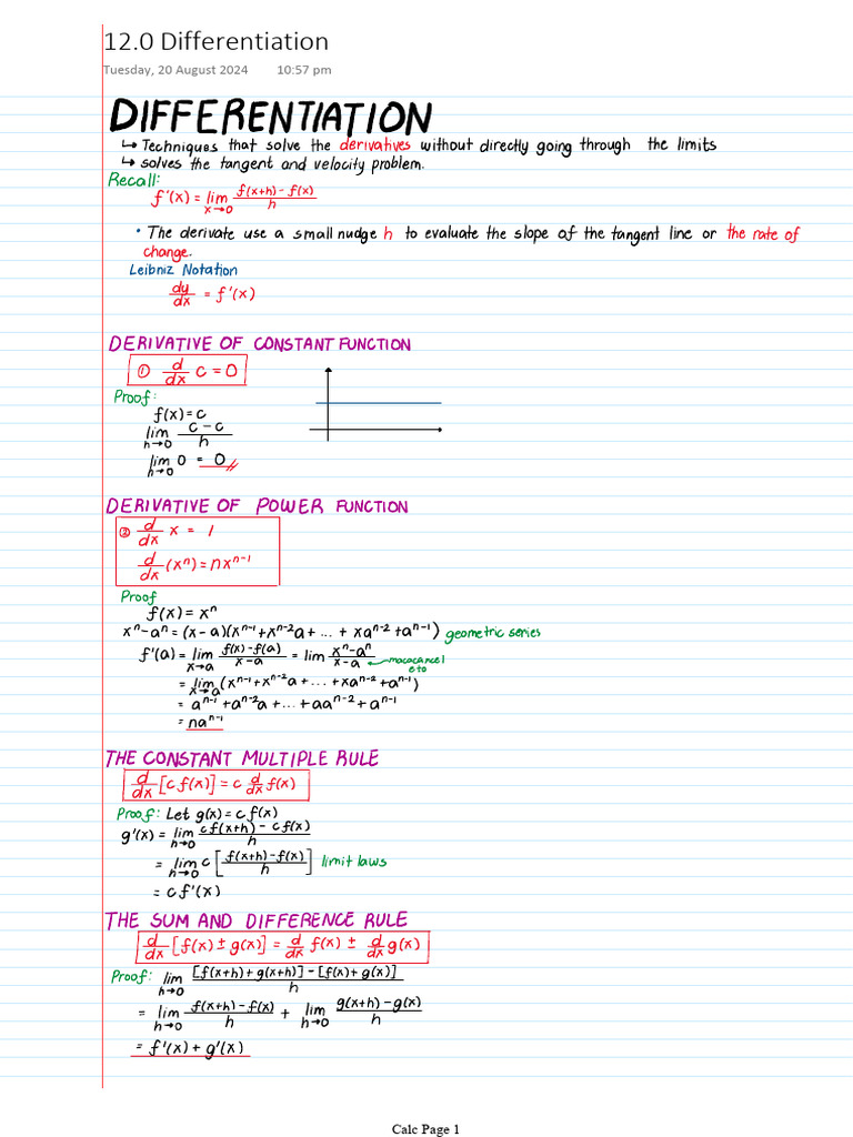 Cruz, M - Math Notes Day 5 | PDF | Integral | Mathematics