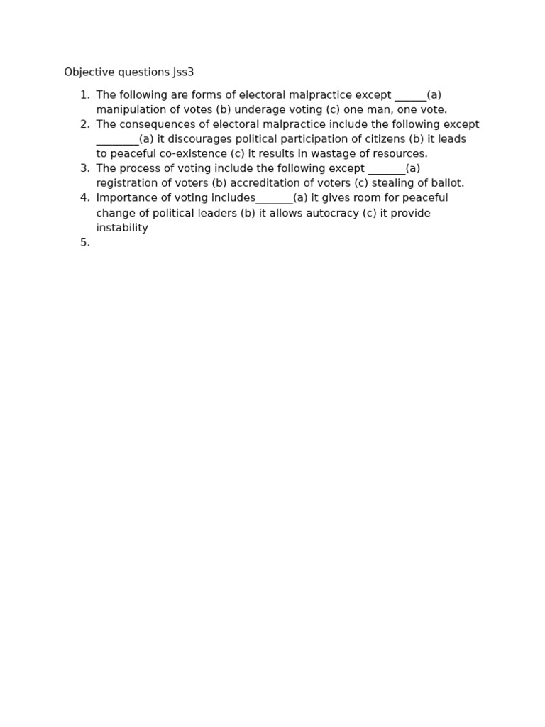 Jss 3 Obj | PDF