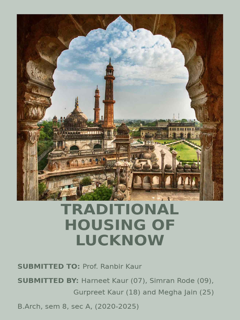 Traditional Houses of Lucknow | PDF | Architectural Design | Architecture