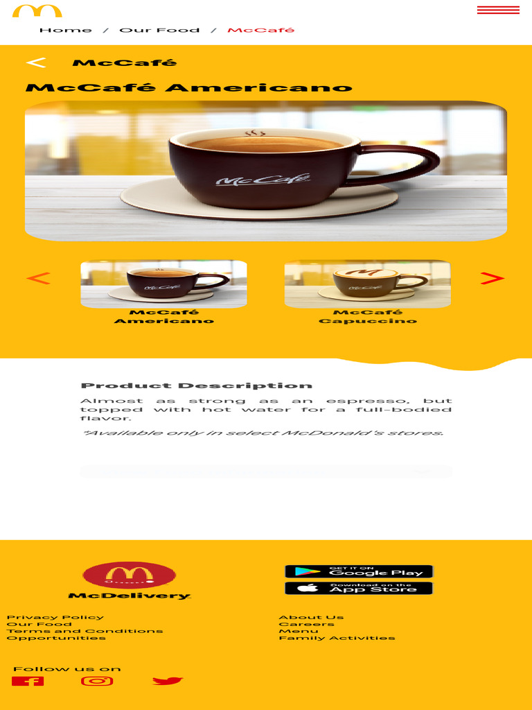 McCafé McDonald's Philippines | PDF