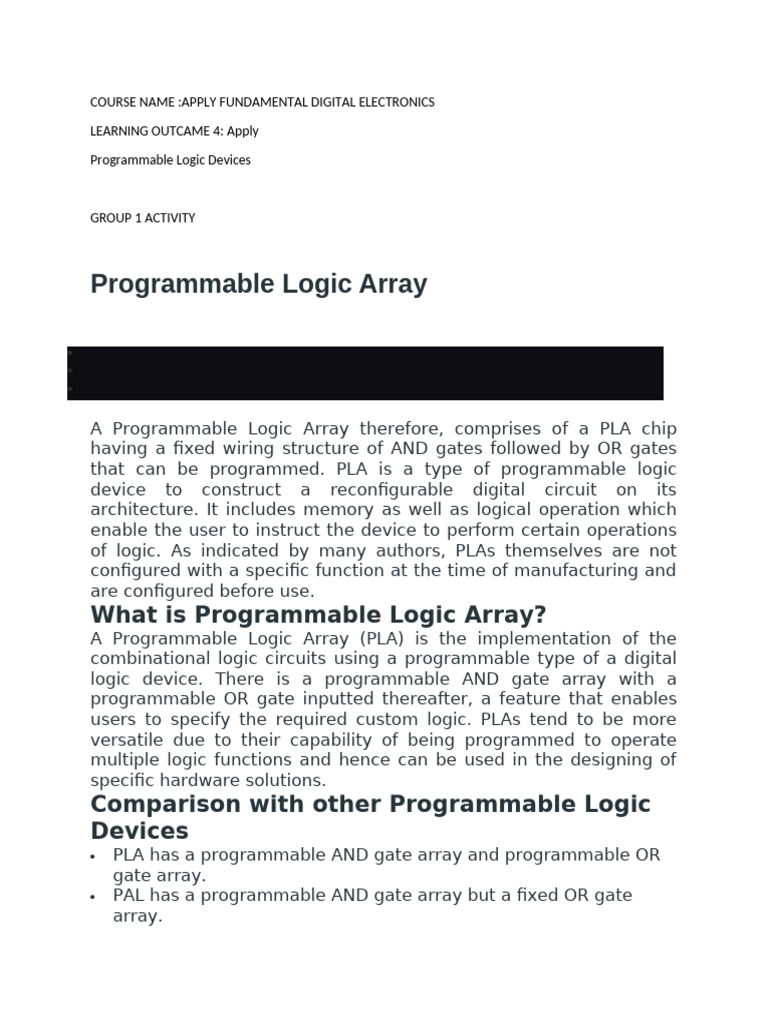 Group 1 Activity | PDF | Logic Gate | Electronic Engineering