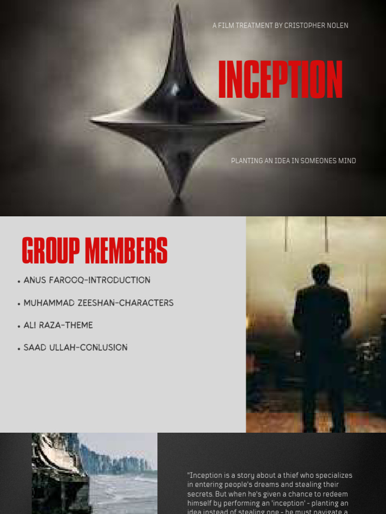 Inception Film Treatment Analysis | PDF | Psychology | Psychological ...
