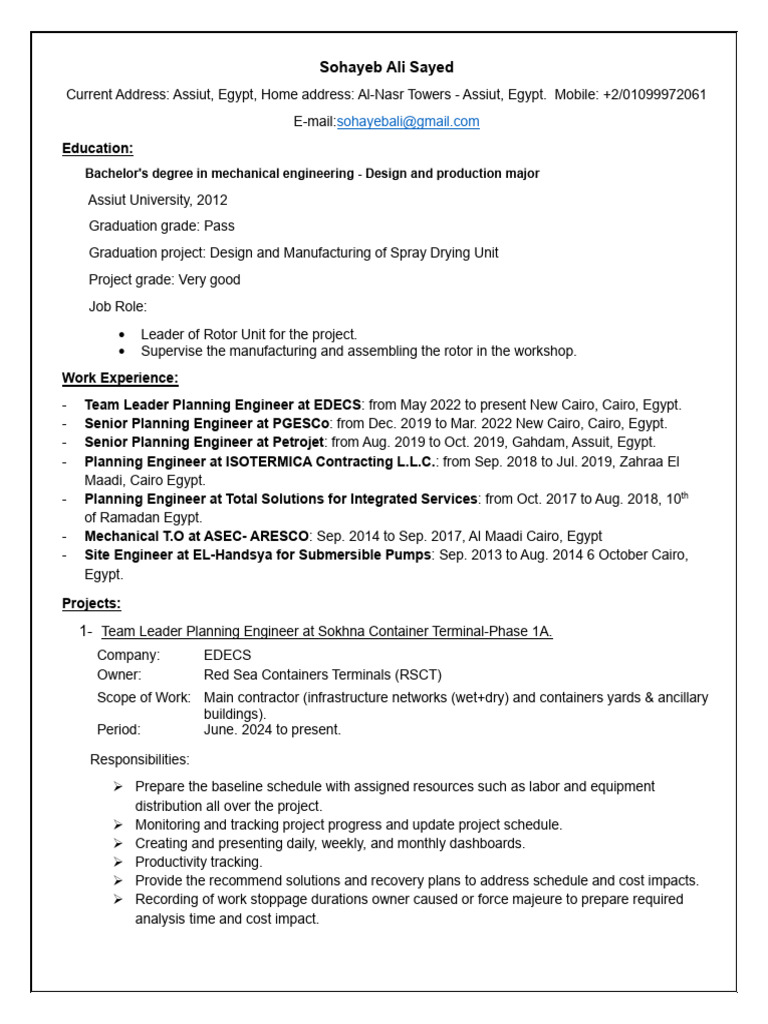 Sohayeb ali cv final update 31 07 2024 pdf engineering