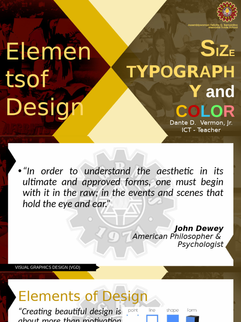 Elements of Design | PDF | Typefaces | Color
