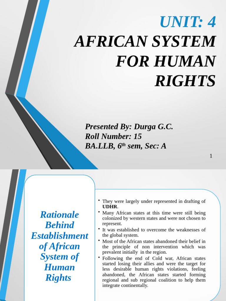 African Human Rights System Overview | PDF | Justice | Crime & Violence