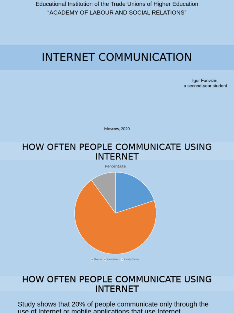 Internet Communication Trends 2020 | PDF