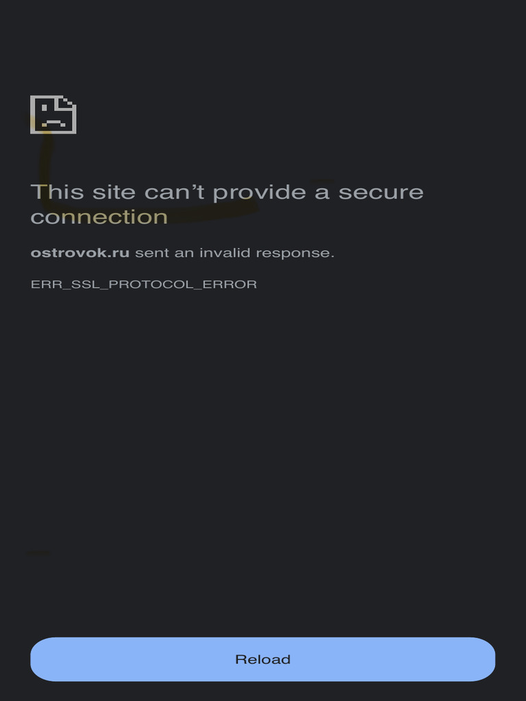 This Site Can't Provide A Secure Connection: Sent An Invalid Response | PDF