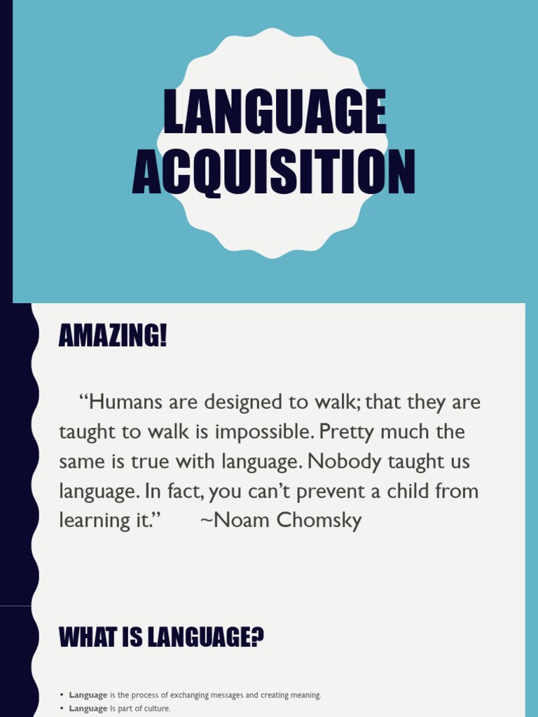 Understanding Language Acquisition Theories | PDF | Language ...