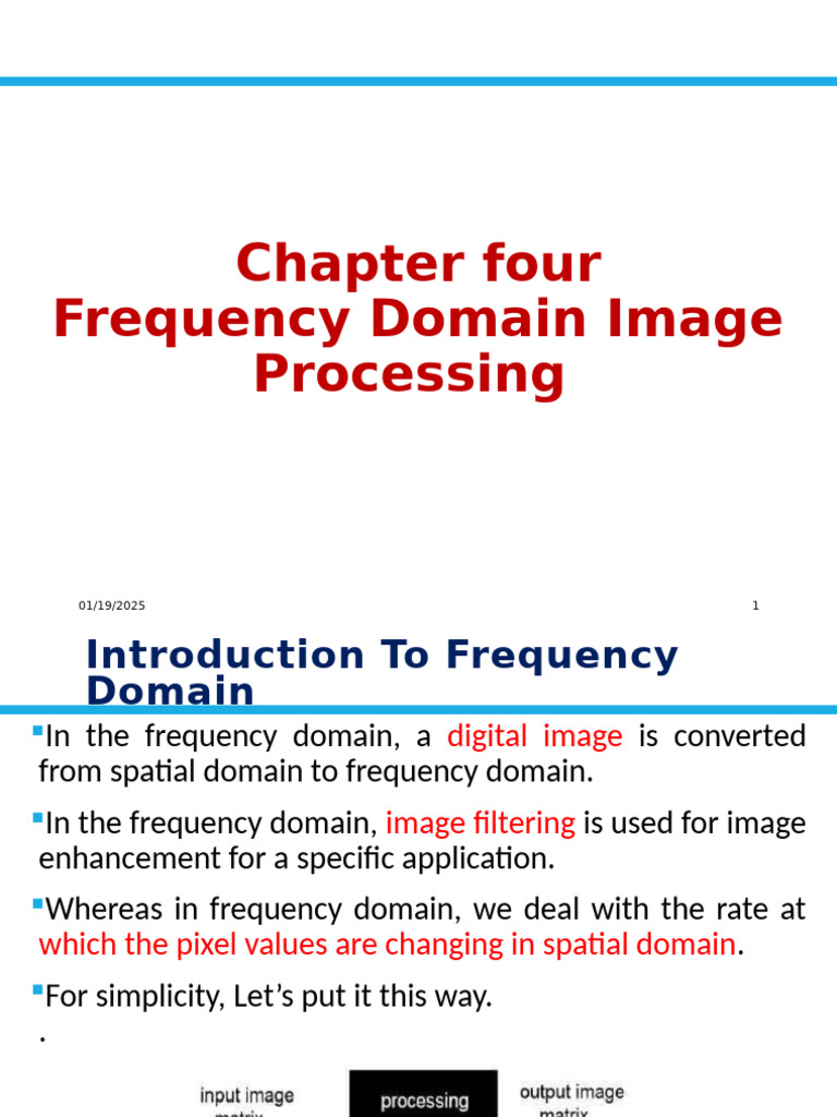 Frequency Domain Image Processing Guide | PDF | Fourier Transform ...