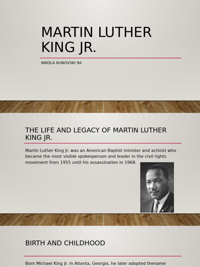 Martin Luther King JR | PDF | Martin Luther King Jr. | Nonviolence