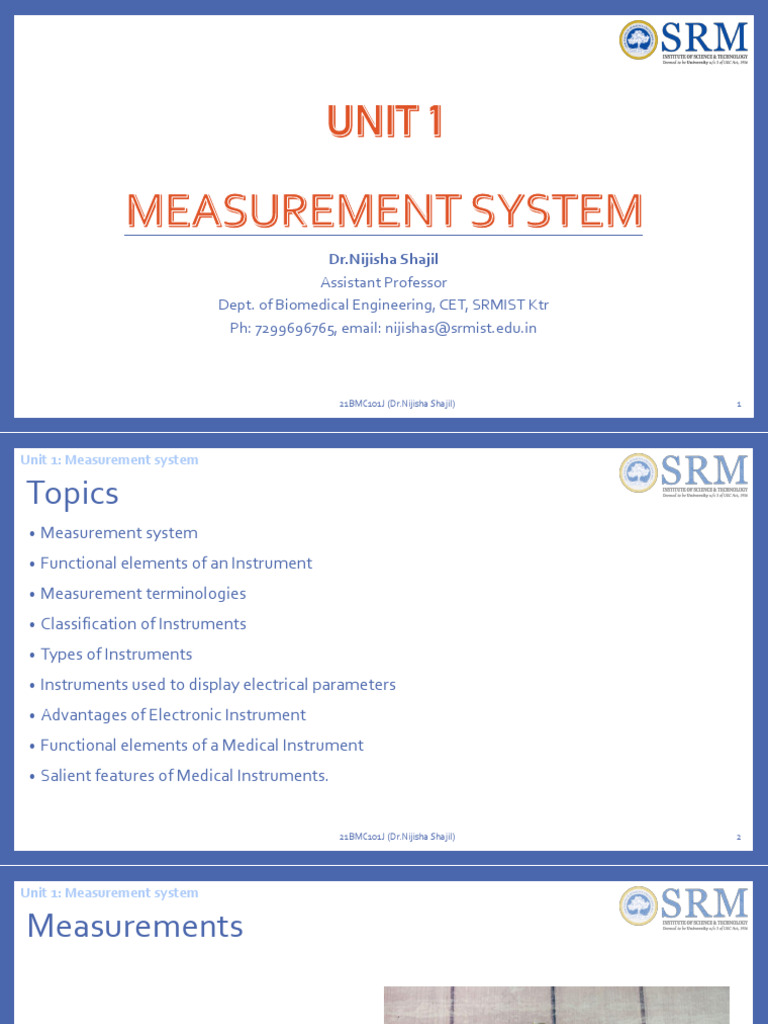 Unit 4 BMS | PDF | Instrumentation | Sensor