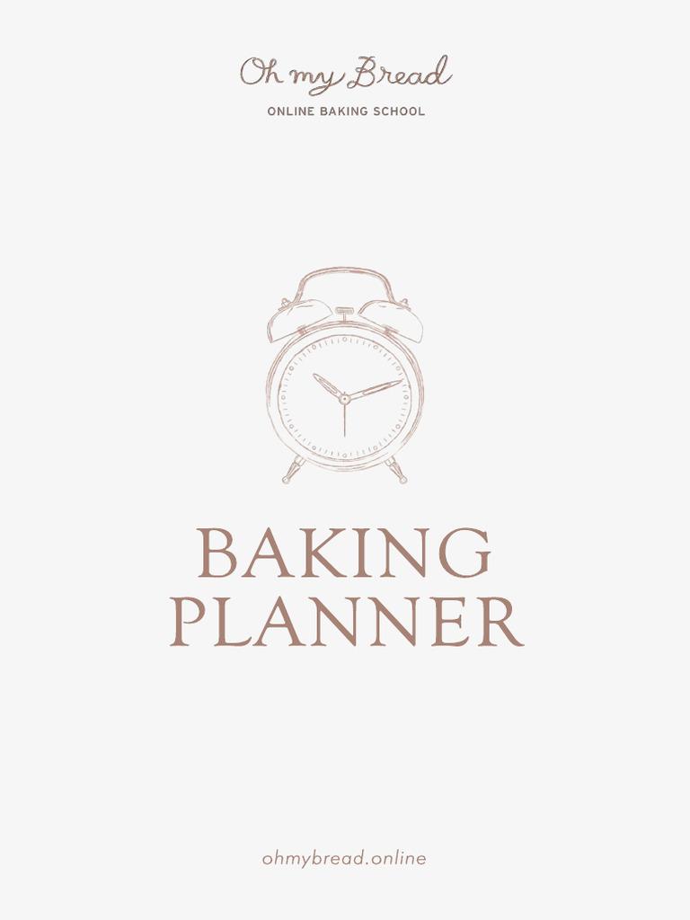 Baking planner 2 pdf sourdough dough