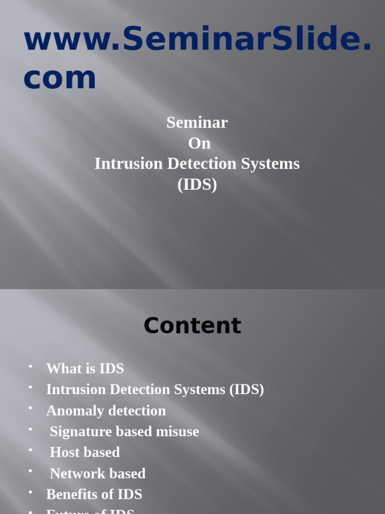 Understanding Intrusion Detection Systems | PDF | Computer Network ...