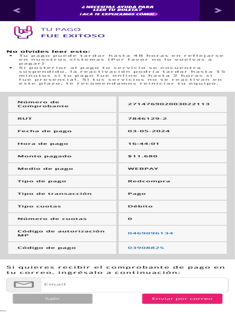 Confirmación de Pago Exitoso | PDF
