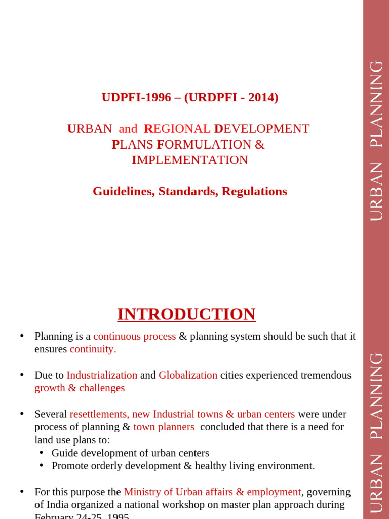 URDPFI Guidelines for Urban Planning | PDF | Urban Planning | Taxes