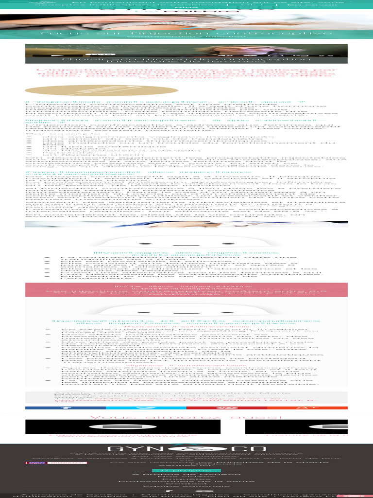 Efficacité et effets de l'injection contraceptive | PDF | Contraception ...