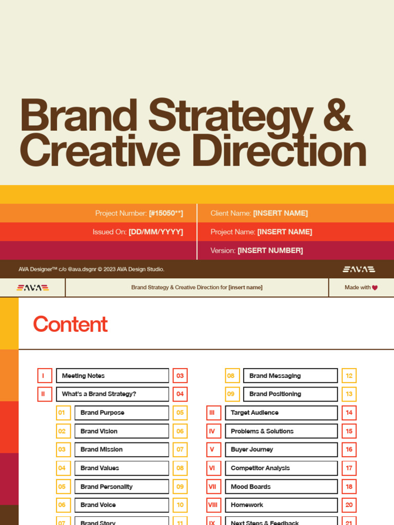 Brand Strategy & Creative Direction Guide | PDF | Brand | Brand Management