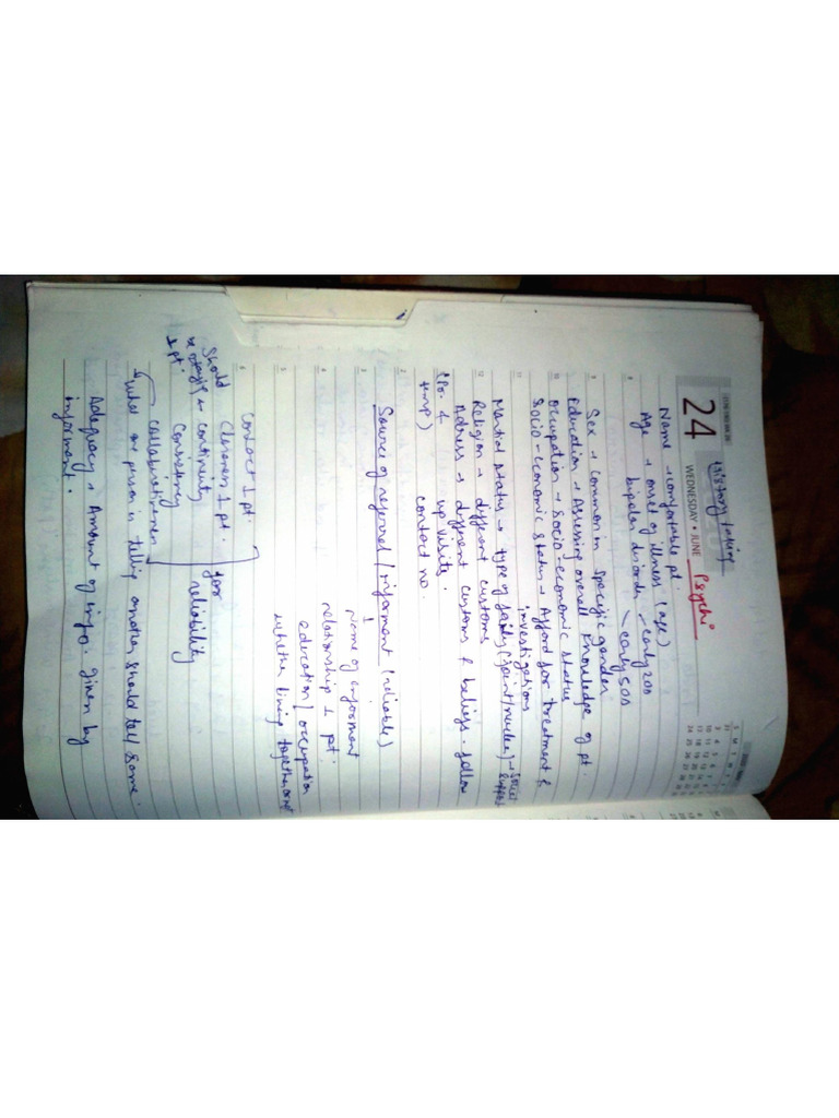 Psychi Notes | PDF