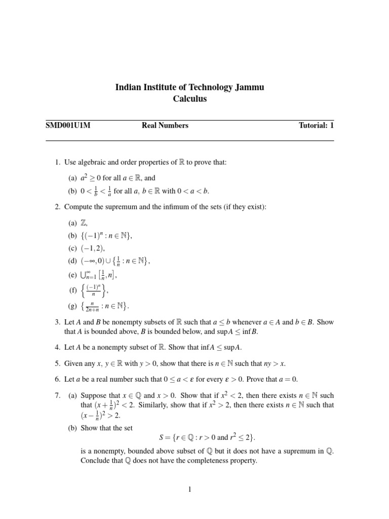Tut 1 | PDF
