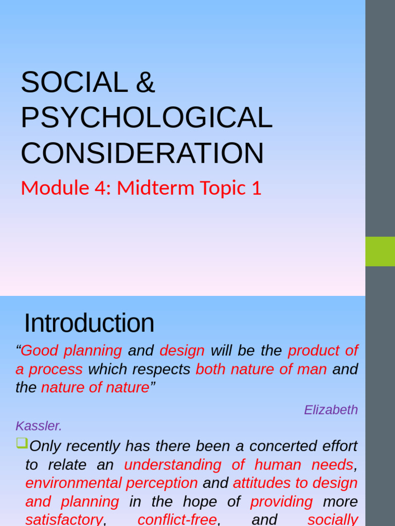 Plan 1 MT Topic 4 Social Psychological | PDF | Behavior | Psychology