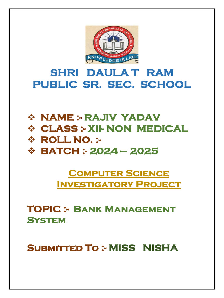 BANK mangement-2 | PDF | Computer File | Computer Program
