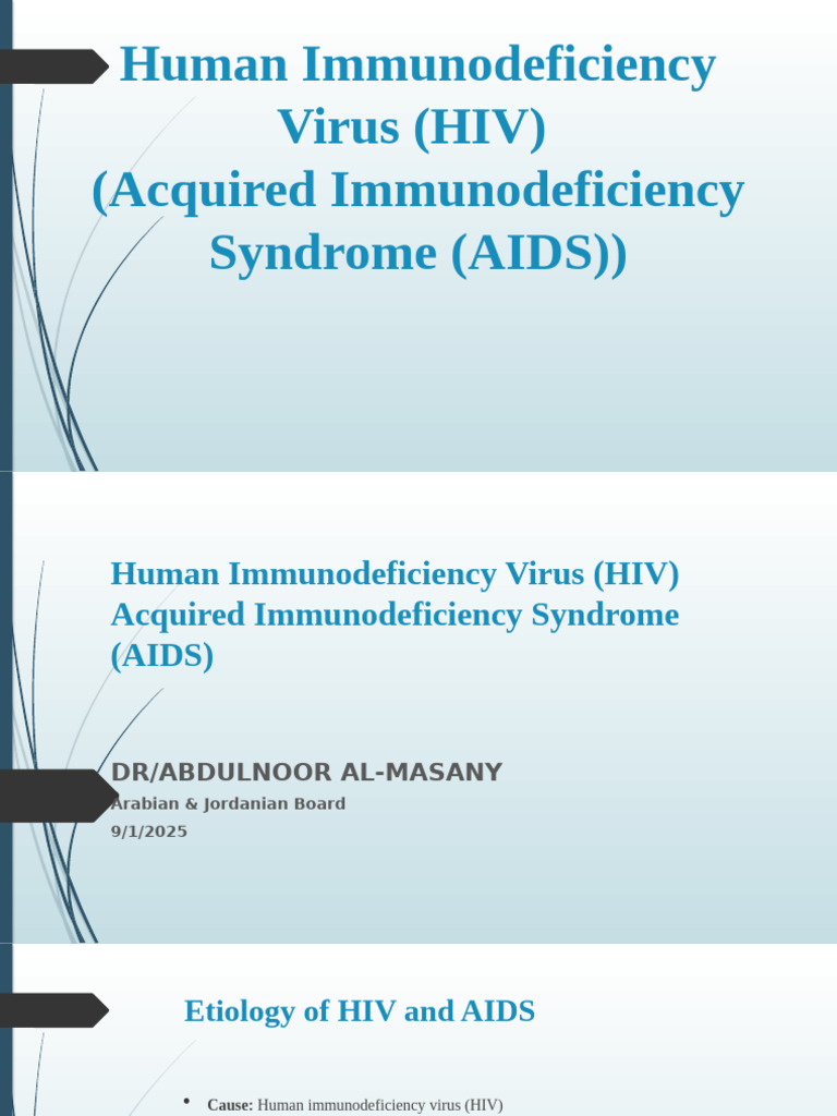 Human Immunodeficiency Virus (HIV) | PDF | Hiv | Hiv/Aids