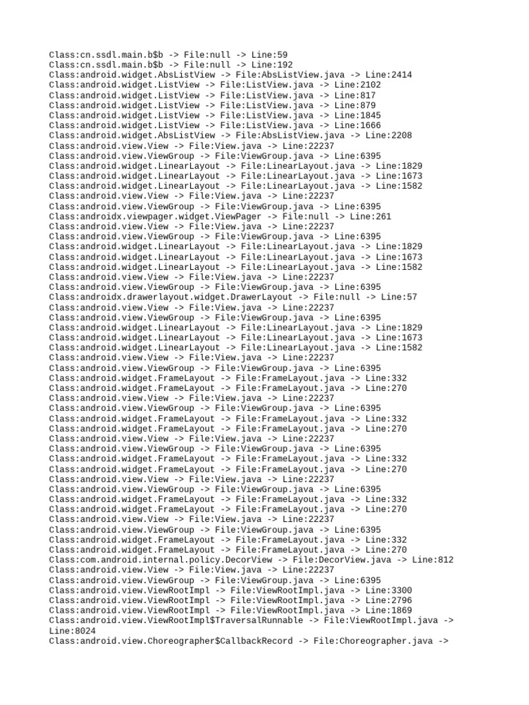 Android Class File Line References | PDF | Java (Programming Language ...