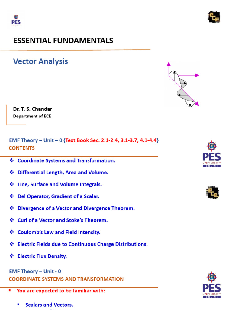 Vector Analysis Fundamentals in EM Theory | PDF | Euclidean Vector ...