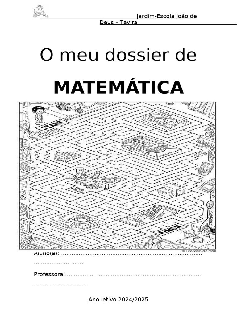 Separador de Matemática para Dossier | PDF