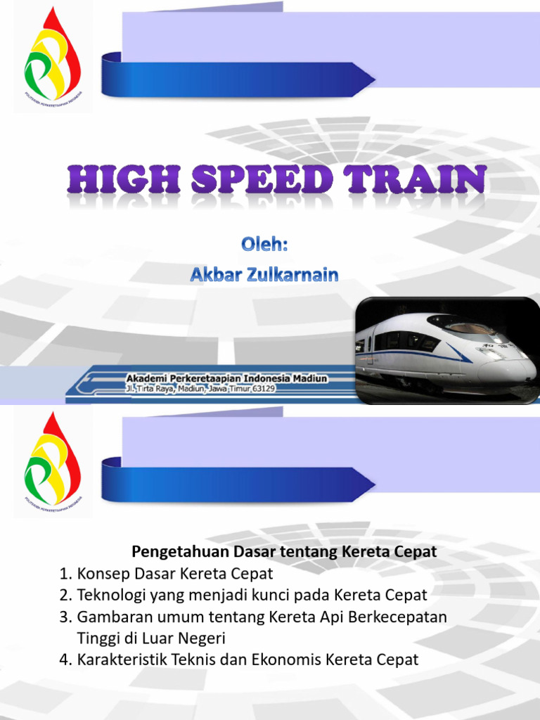 High Speed Train | PDF