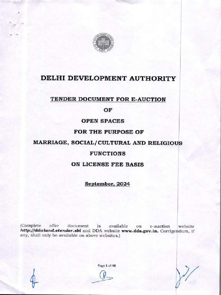Open Space Tender Documents Compressed | PDF