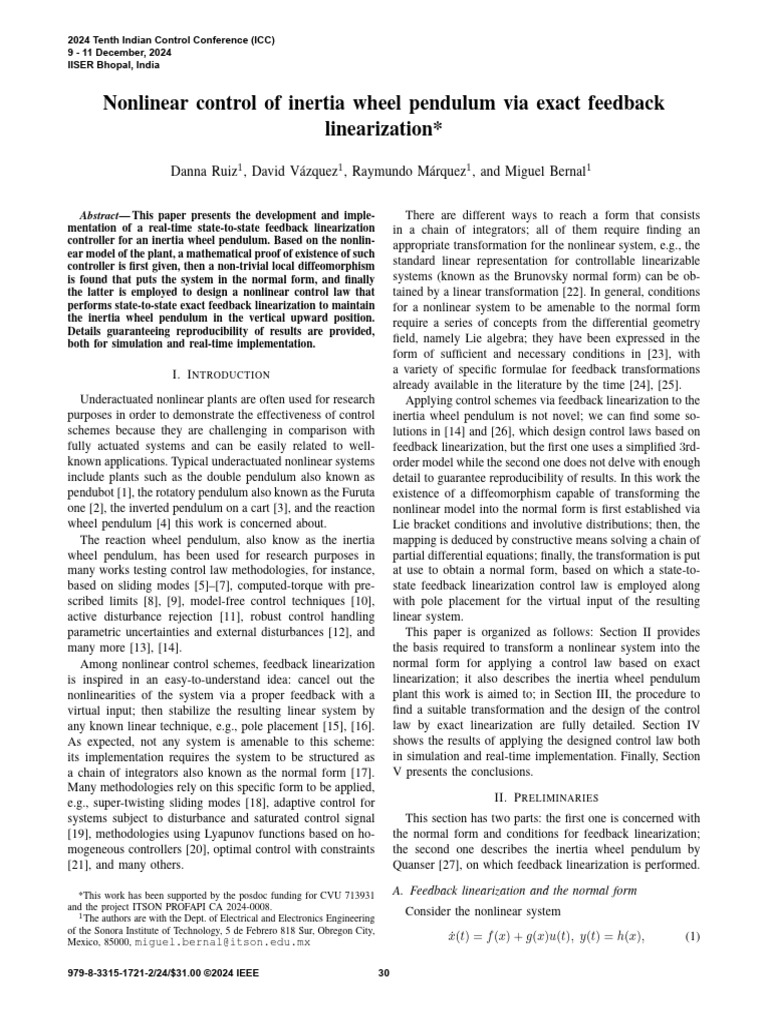 0008 | PDF | Nonlinear System | Control Theory