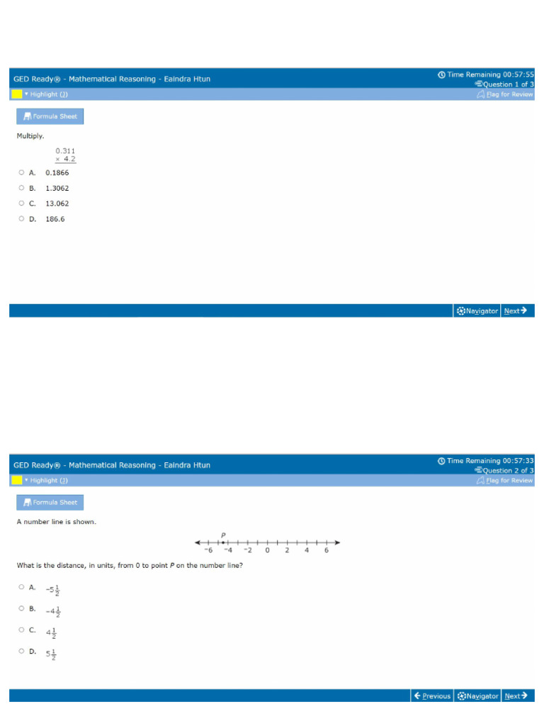 Maths Ready Test 1 | PDF