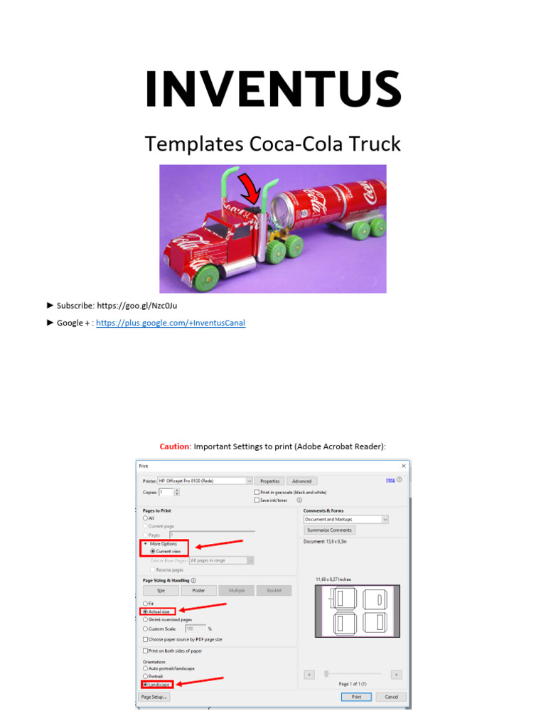 Coca-Cola Truck Templates by Inventus | PDF