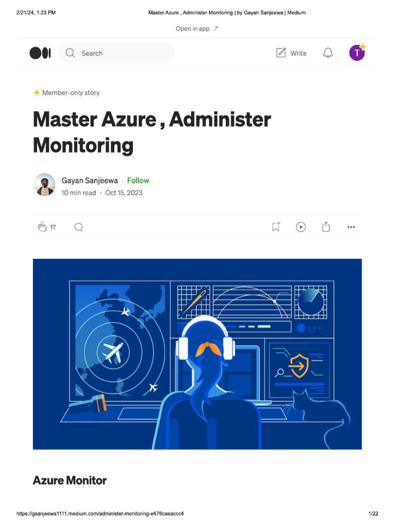 Master Azure, Administer Monitoring | PDF