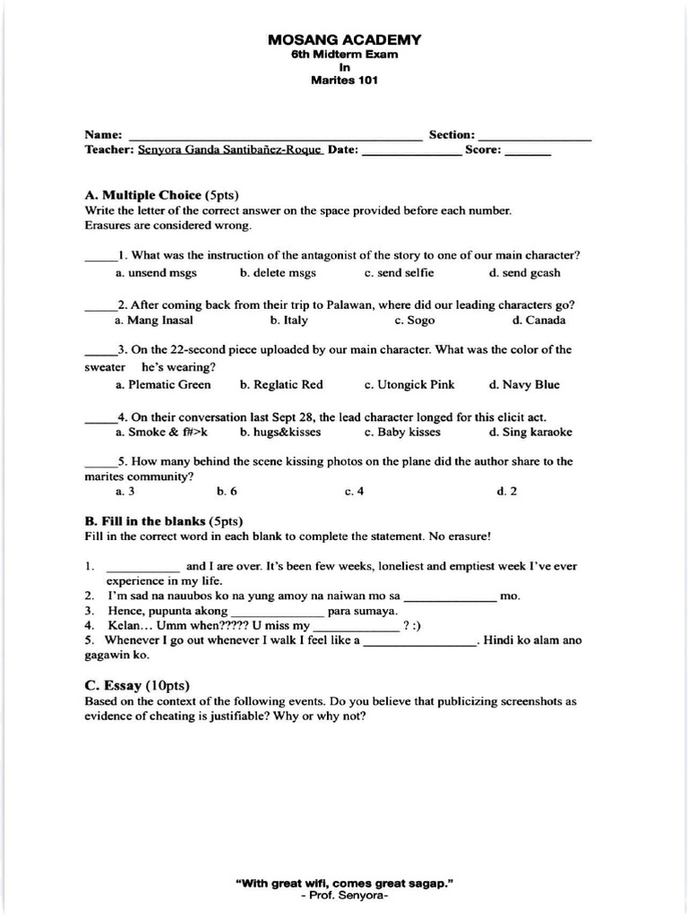 Midterm Exam | PDF