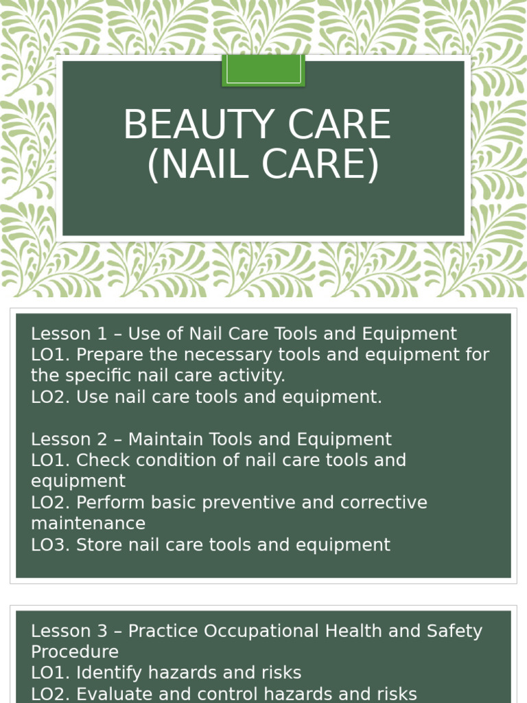 Essential Nail Care Tools and Techniques | PDF | Nail (Anatomy)