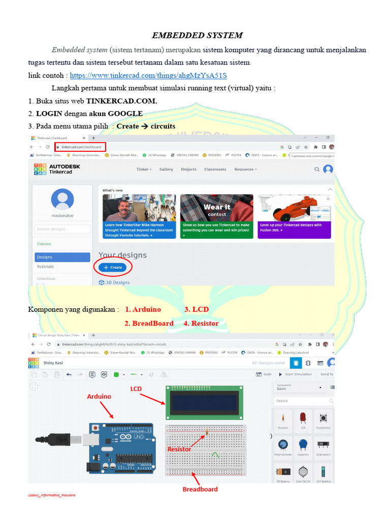 Simulasi Running Text dengan Arduino | PDF