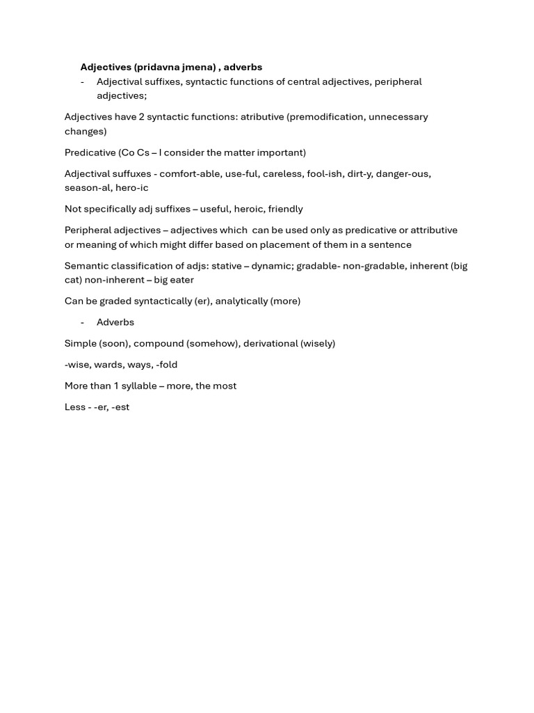 Adjectives | PDF