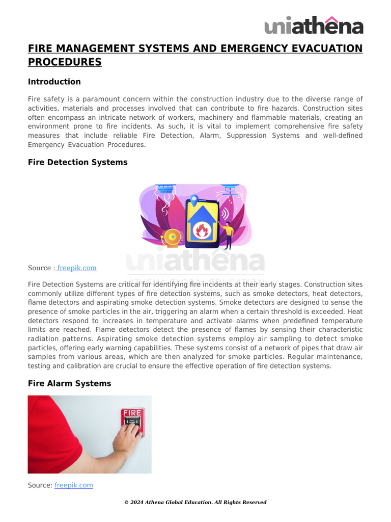 Fire Safety in Construction: Systems & Procedures | PDF | Firefighting ...