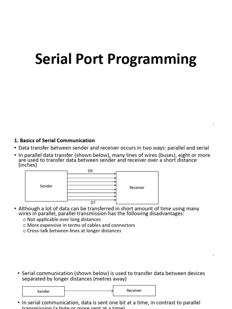 Serial Port Programming | PDF | Computer Science | Digital Technology