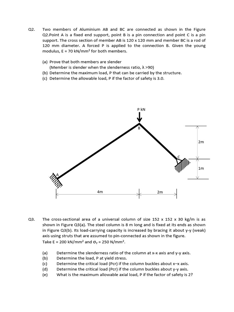 Structural Analysis of Aluminium Members | PDF