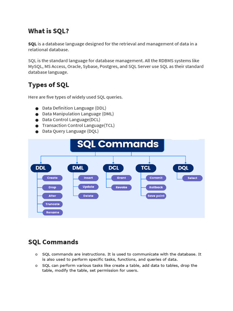 Reading Material experiment 1.1 | PDF | Sql | Databases