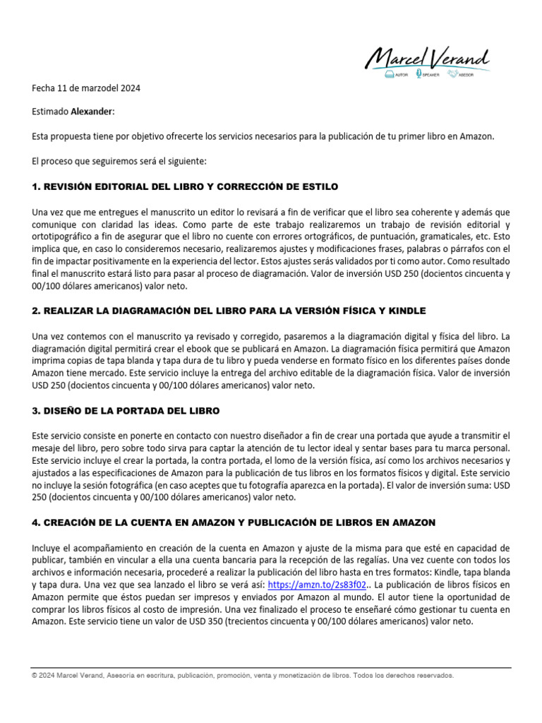 Servicios para Publicar tu Libro en Amazon | PDF | Publicación | Libros